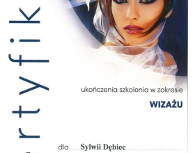 certyfikat Sylwia Dębiec-Babicz