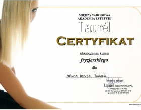 certyfikat Sylwia Dębiec-Babicz